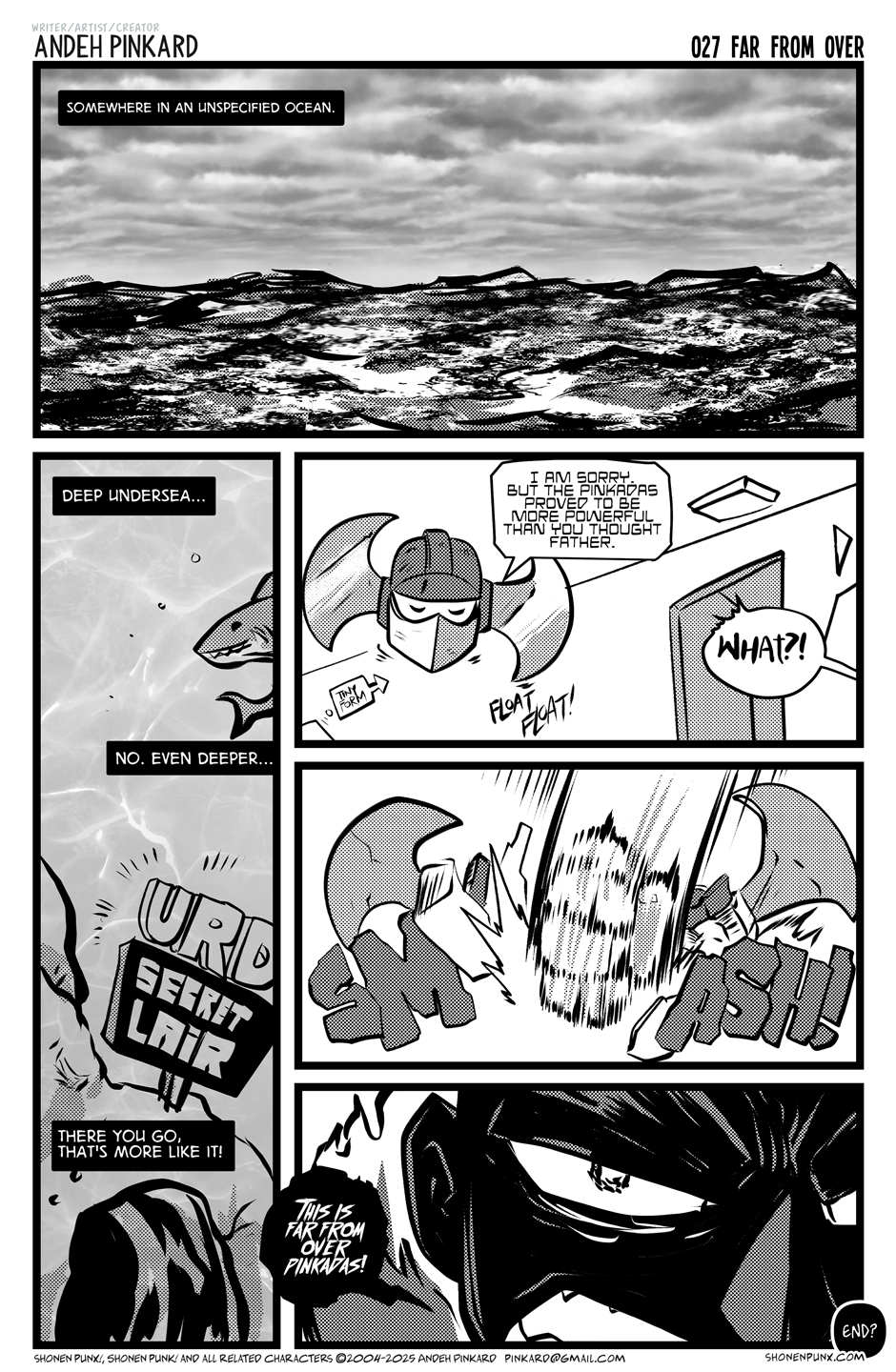 Deep in the ocean we find the secret lab of U.R.D