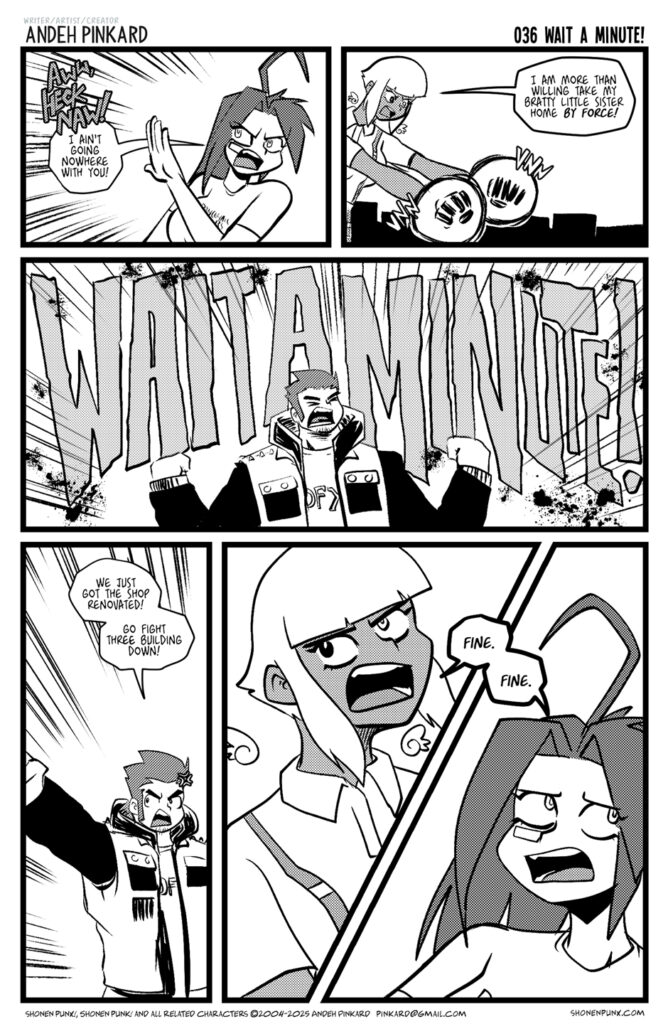 Tenshi and Eva get ready to throwdown, when Chiitsu suddenly intervenes.